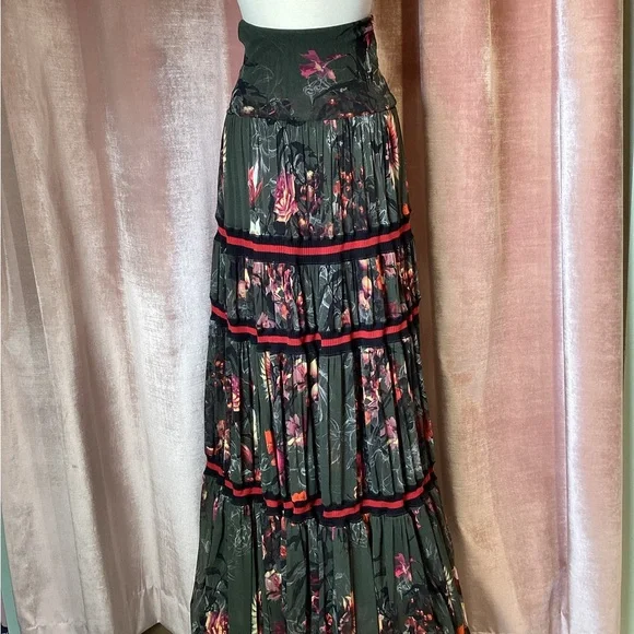 Vintage Y2K 90s Jean Paul Gaultier Soliel mesh boho floral stripe